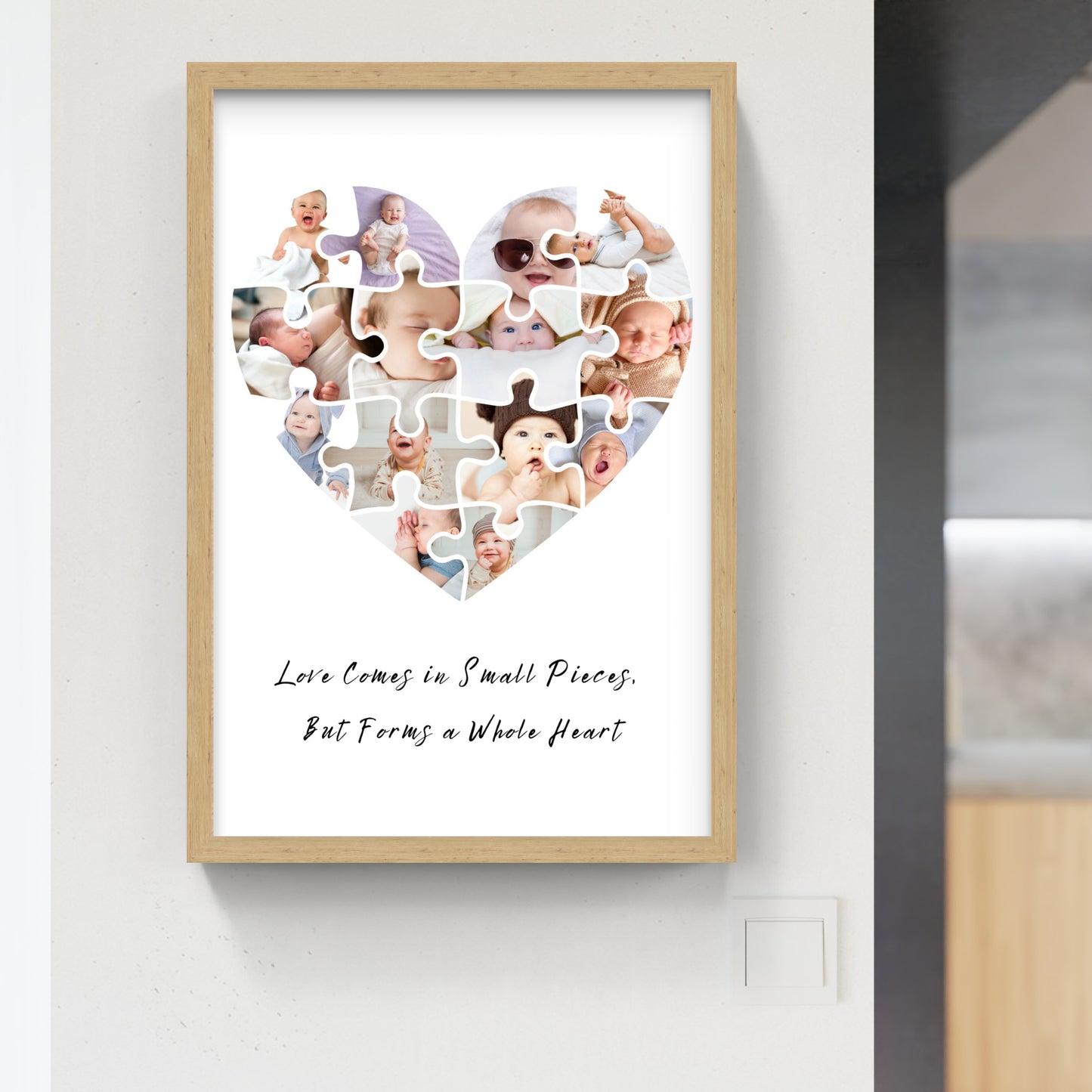 Personalized Puzzle Heart Print – A Symbol of Love &amp; Connection