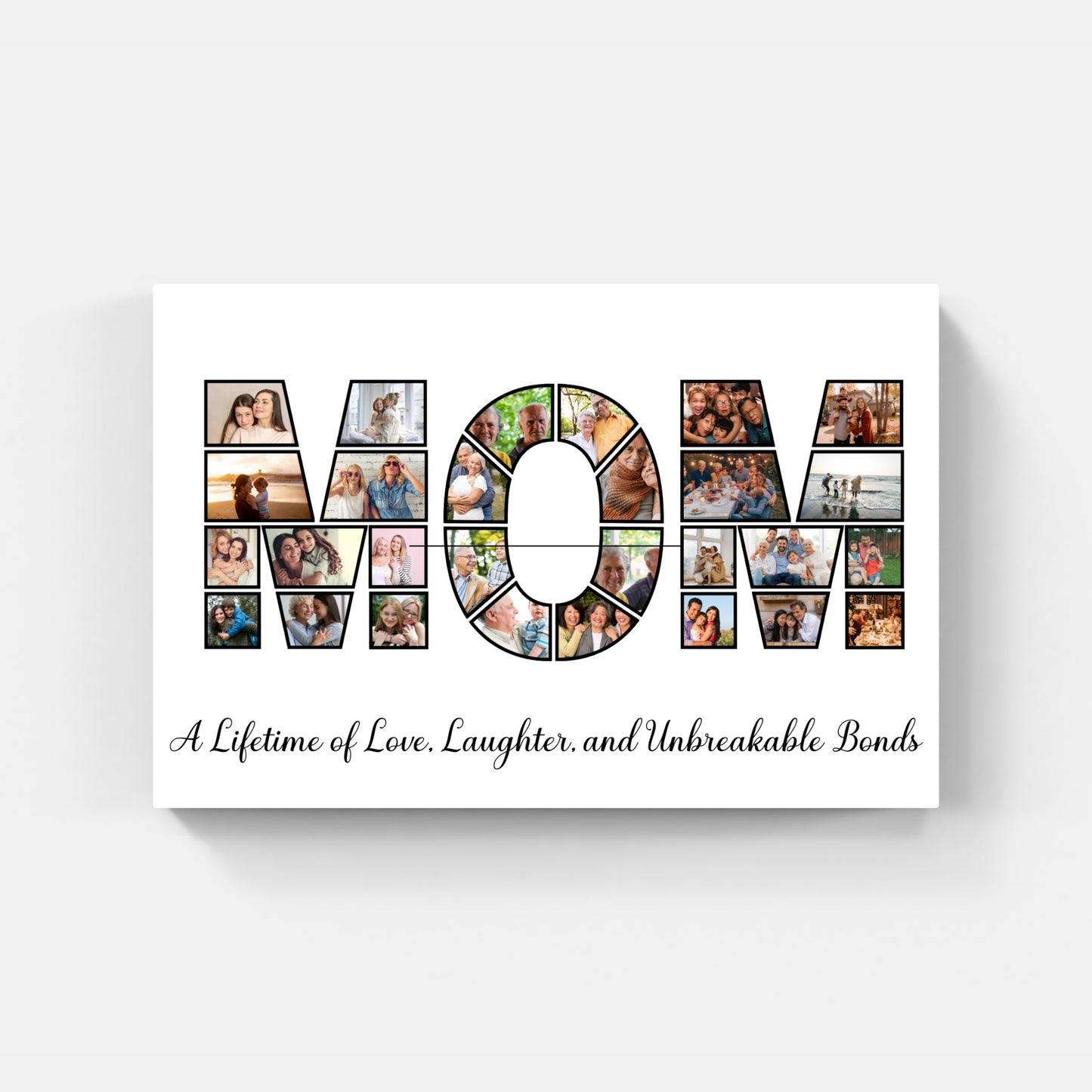 Personalized MOM/DAD Photo Collage Print – A Tribute to Love &amp; Family