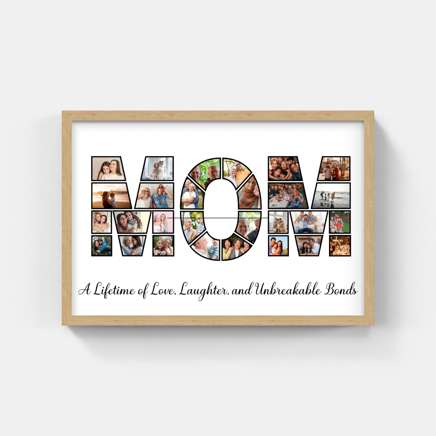 Personalized MOM/DAD Photo Collage Print – A Tribute to Love &amp; Family