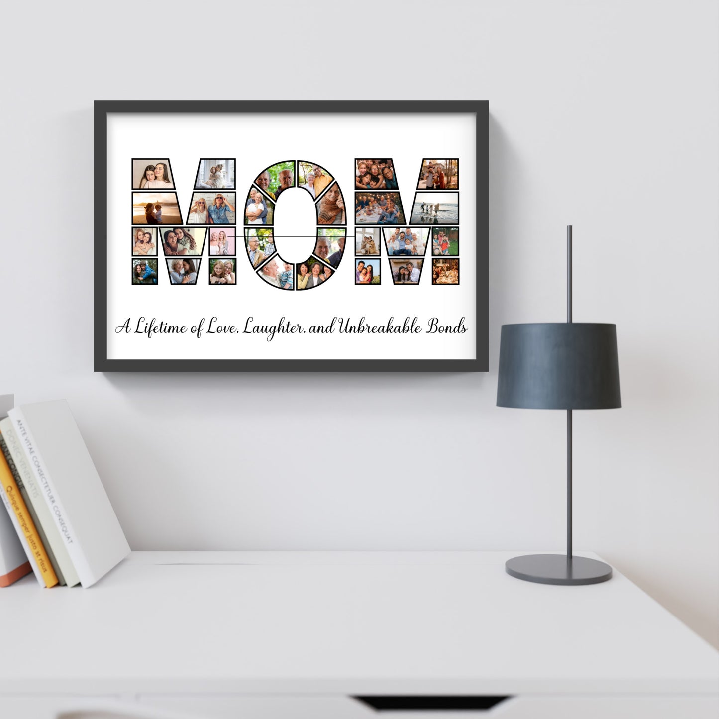 Personalized MOM/DAD Photo Collage Print – A Tribute to Love &amp; Family