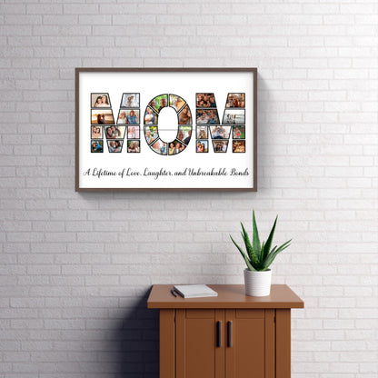 Personalized MOM/DAD Photo Collage Print – A Tribute to Love &amp; Family