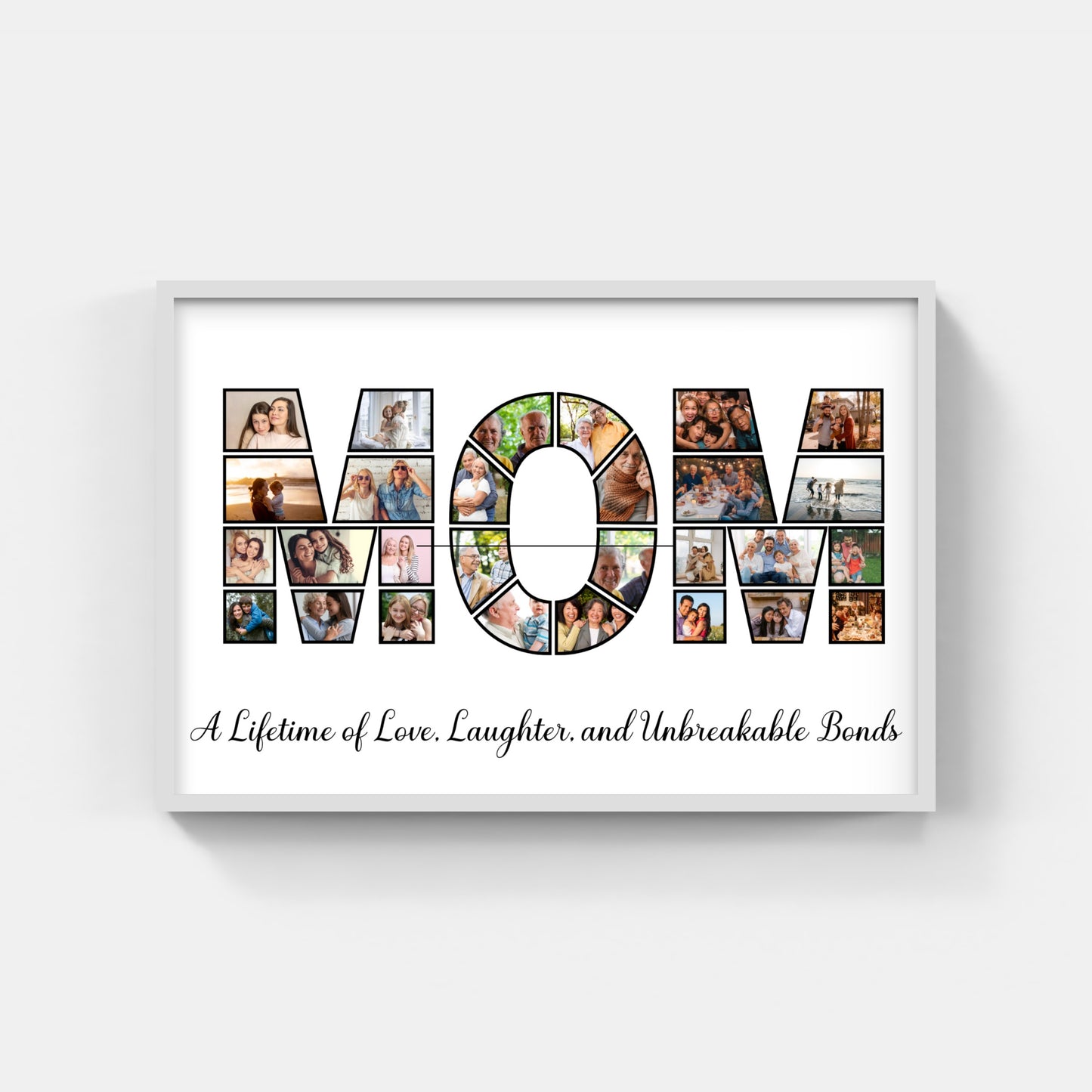 Personalized MOM/DAD Photo Collage Print – A Tribute to Love &amp; Family