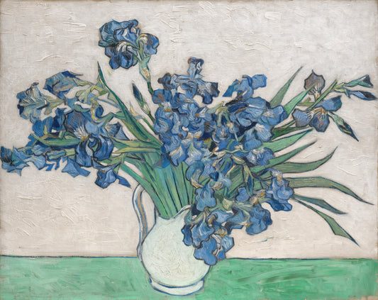 Vase of Tranquility - Irises in Bloom