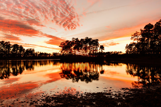 Sunset Ember Lake