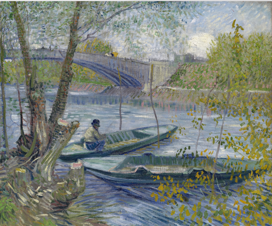 Spring Reflection - Fishing at Pont de Clichy
