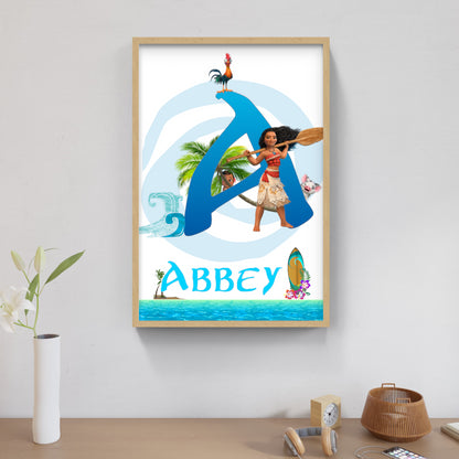 Set Sail with a Personalized Moana-Themed Art Set! 🌊🌺