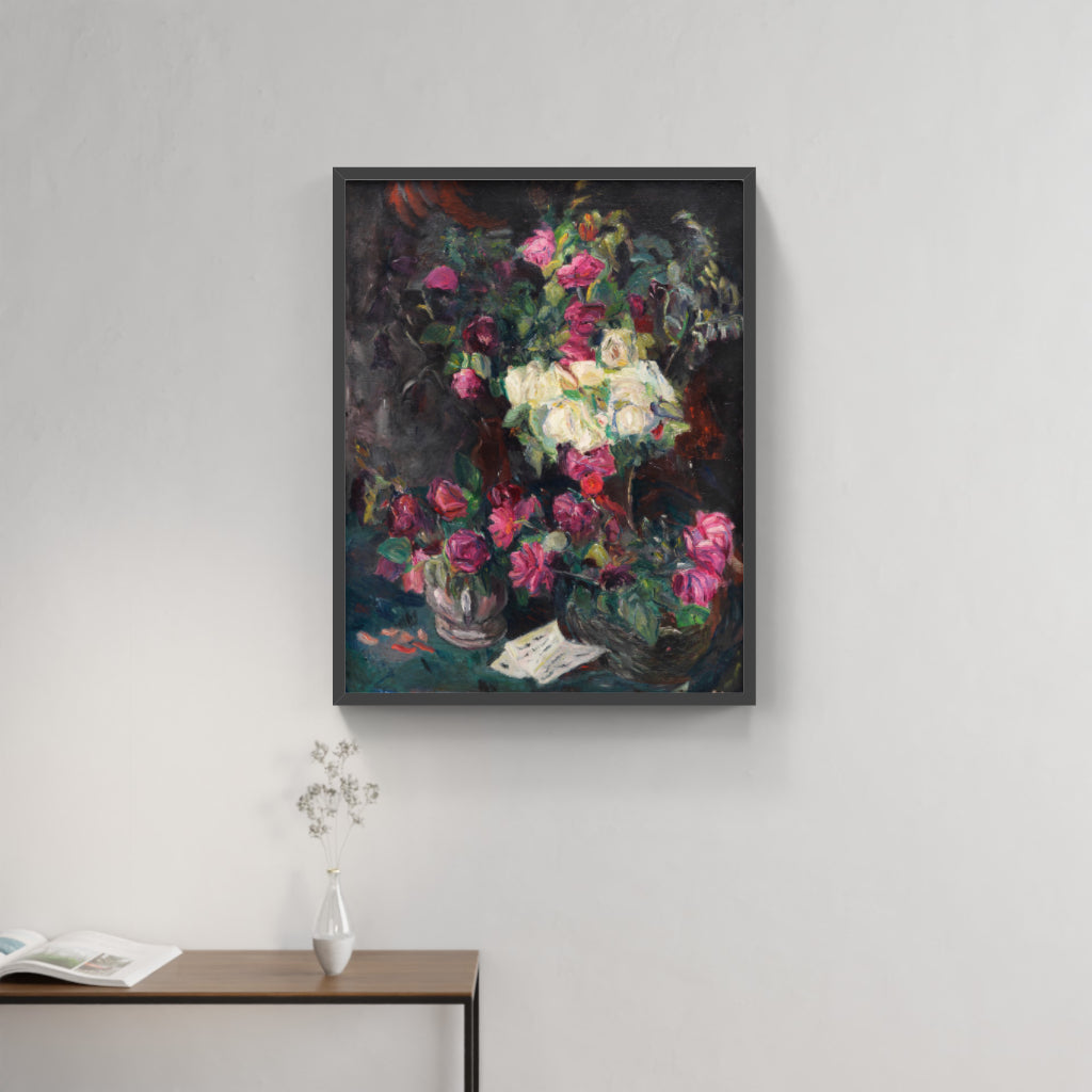 Stillleben mit roten Rosen (1914)