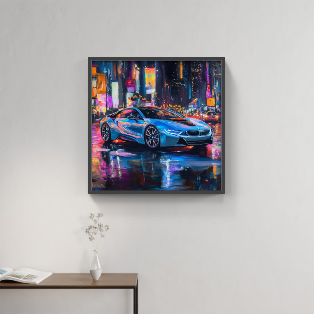 Futuristic Glow: BMW i8