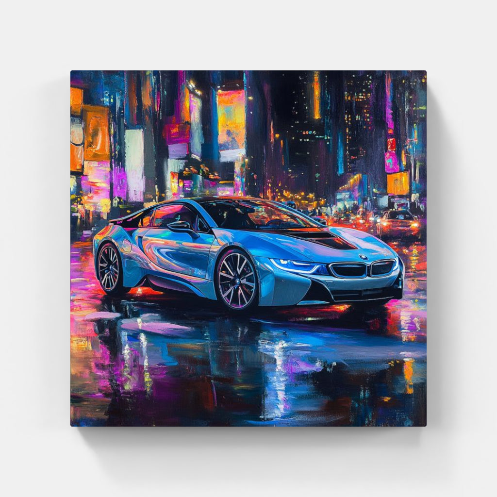 Futuristic Glow: BMW i8
