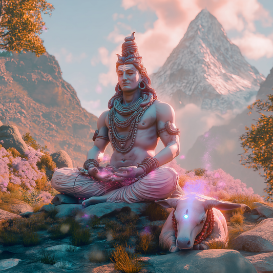 Meditating Shiva: Tranquility in the Himalayas